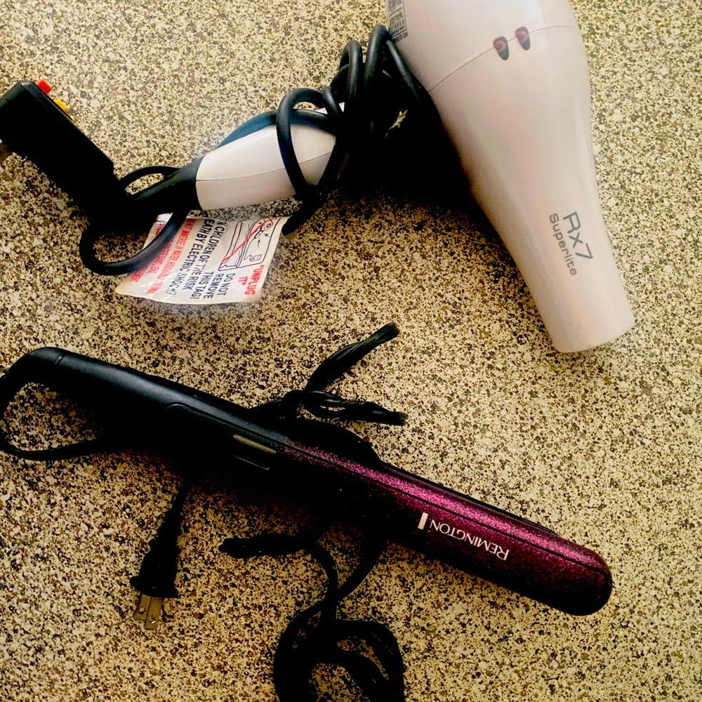 Flat iron + Blow dryer